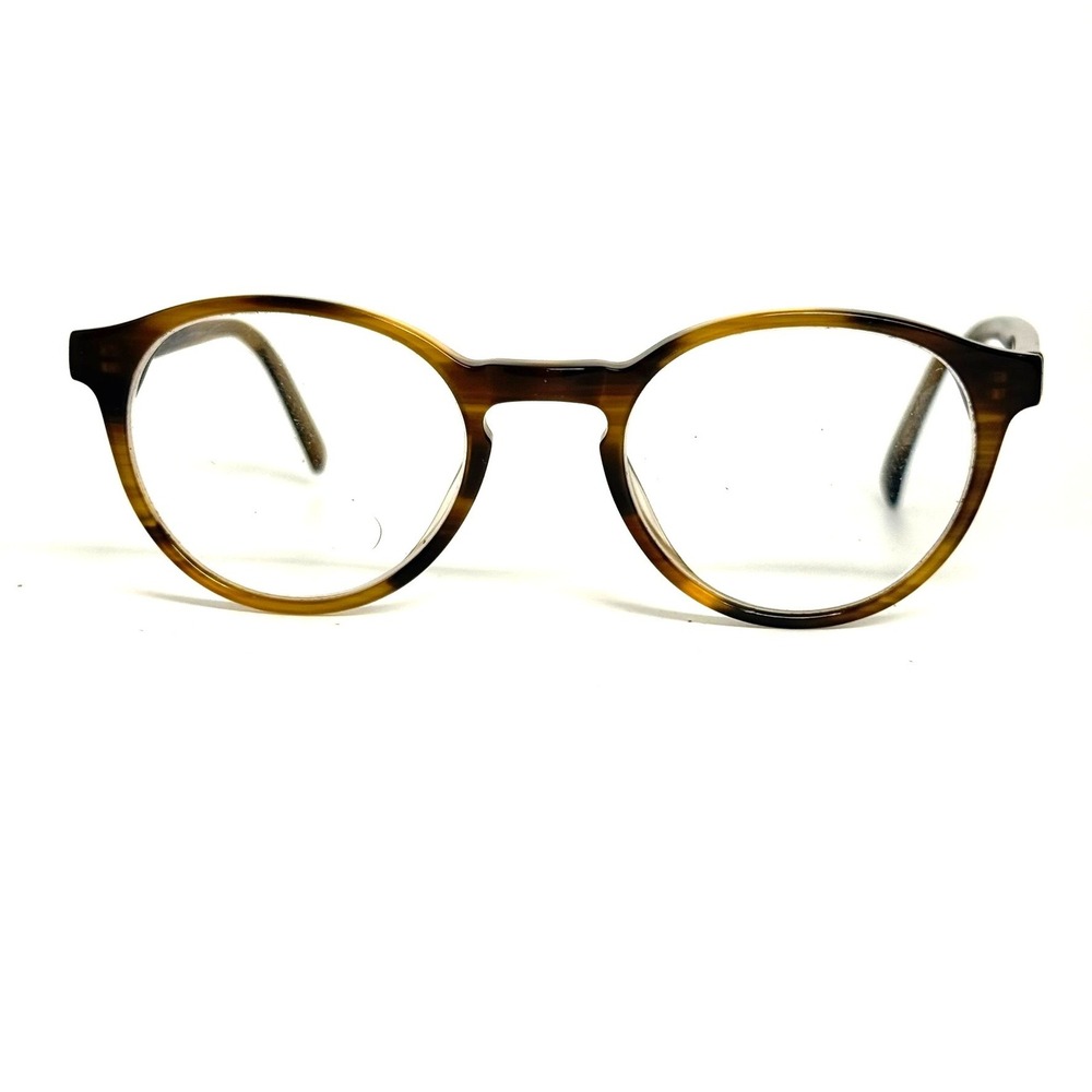 7 For All Mankind 753 Tortoise Round Eyeglasses Frames 47-20-140 Brown